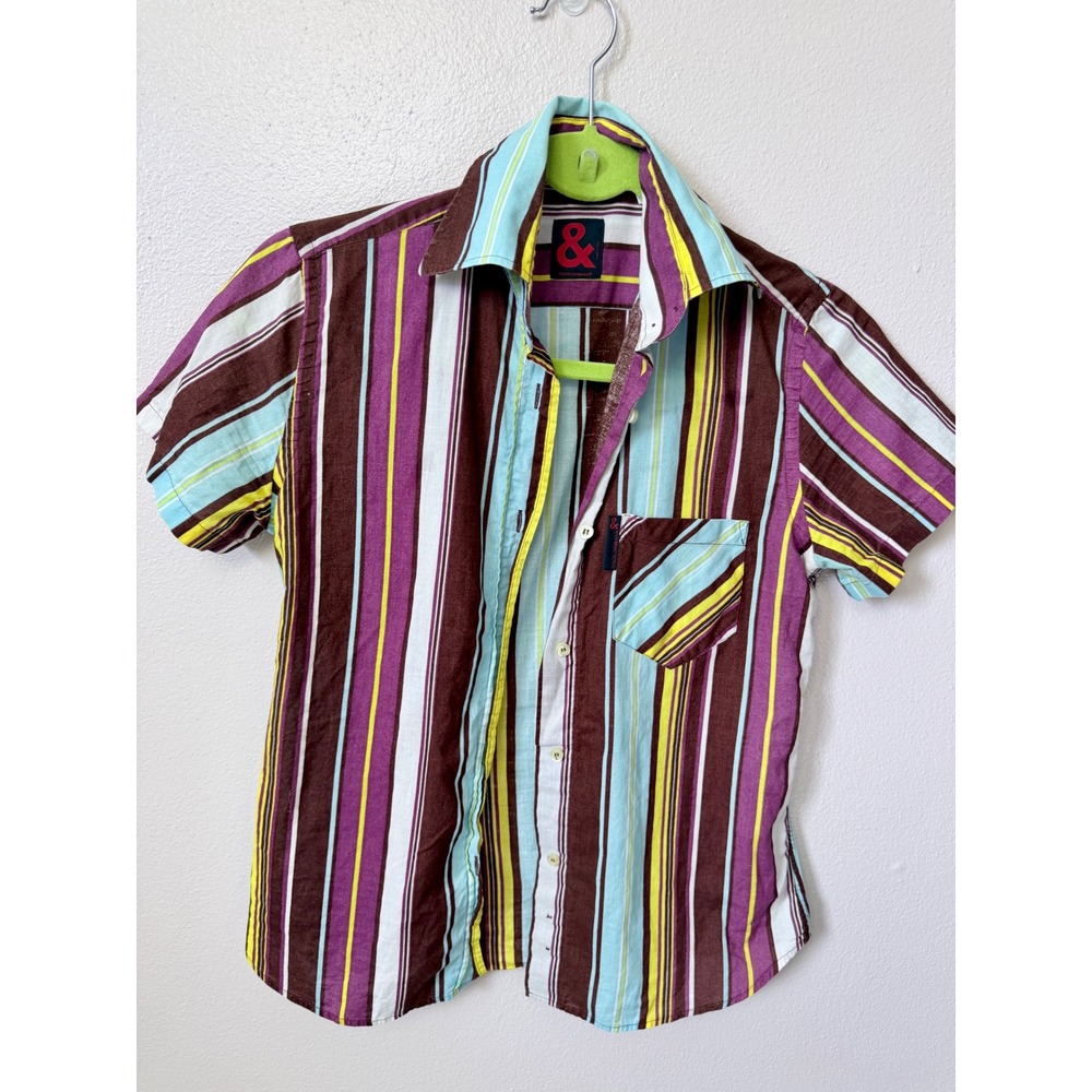 Vintage 2002 Dolce & Gabbana D&G Striped Shirt • Made in Italy • Y2K